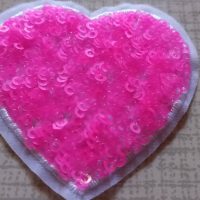 Ecusson coeur thermocollant