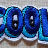 Ecusson cool bleu thermocollant
