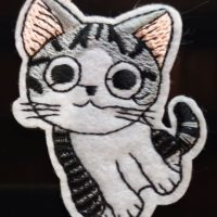 Ecusson chat thermocollant