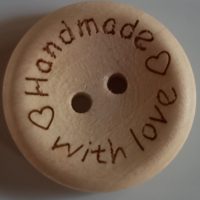 Bouton en bois handmade