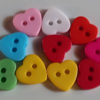 Boutons en forme de coeur