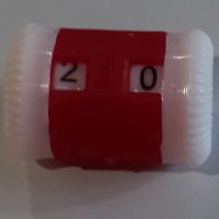 Compteur de rangs rouge