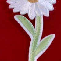 Ecusson thermocollant marguerite