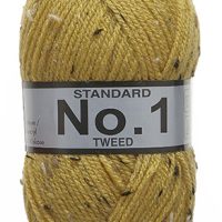Laine moucheté tweed moutarde 690