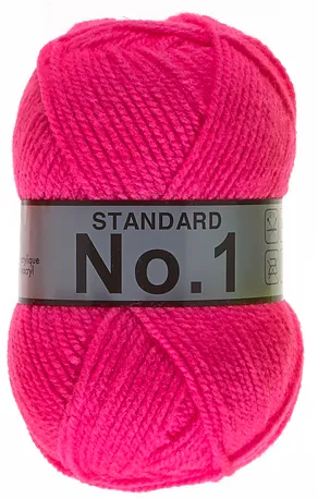 Pelote de laine à tricoter Lammy Yarn Gamme N°1 - Fuchsia ref 212