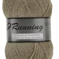 Pelote de laine à tricoter Lammy Yarn New Running Marron gris réf 792
