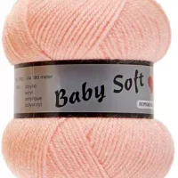 Pelote de laine à tricoter Lammy Yarn Baby Soft Corail réf 214